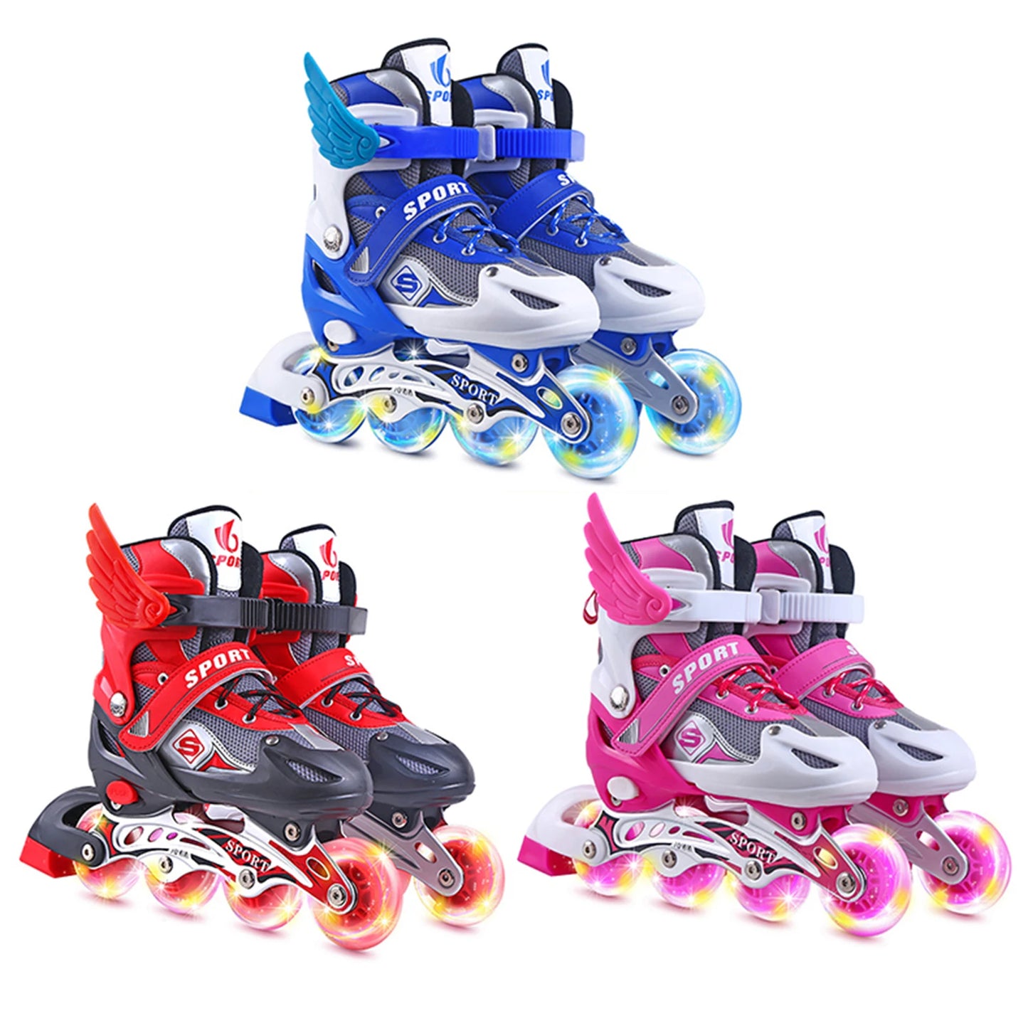 Roller Skating Shoes PU Wheel Flash Wheels