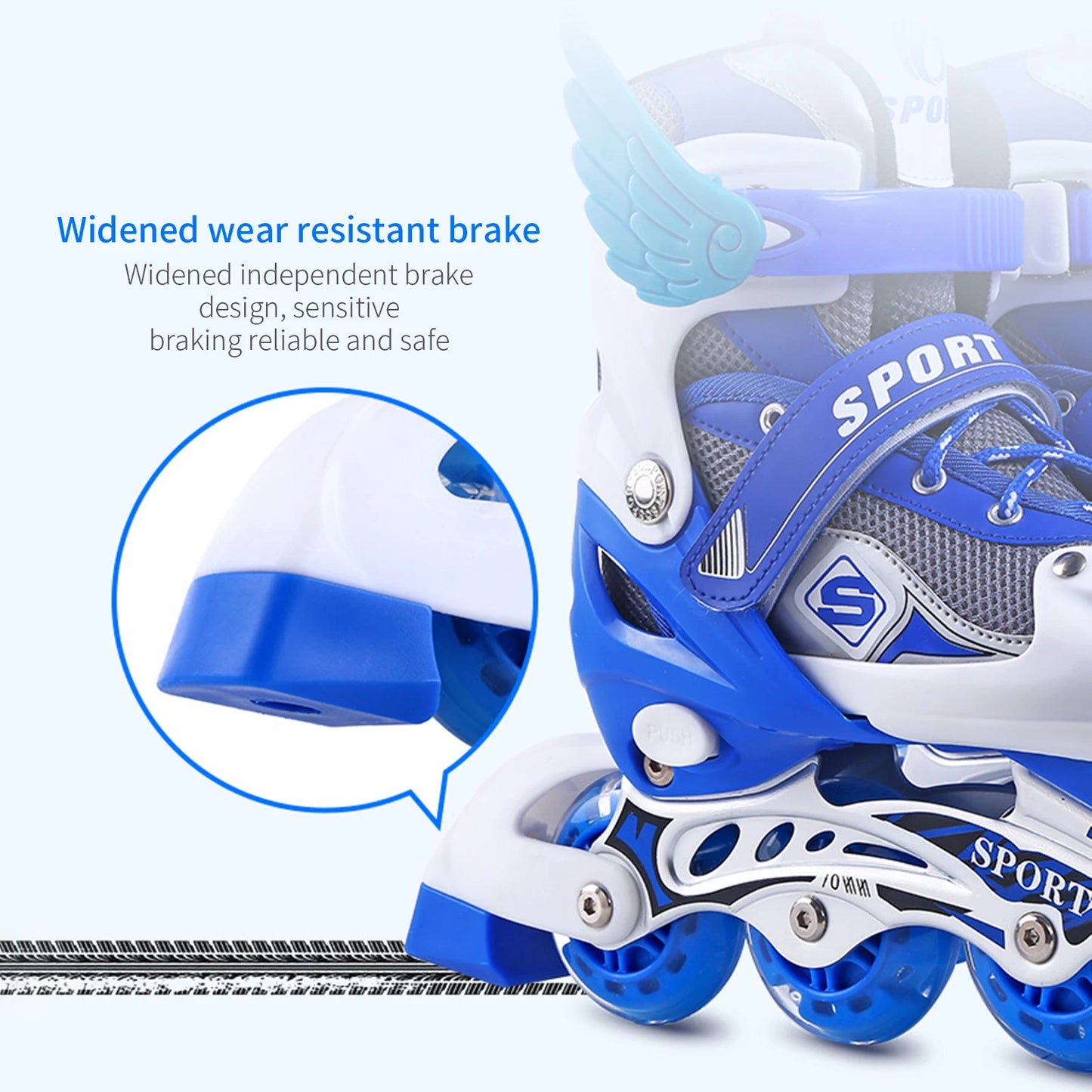 Roller Skating Shoes PU Wheel Flash Wheels