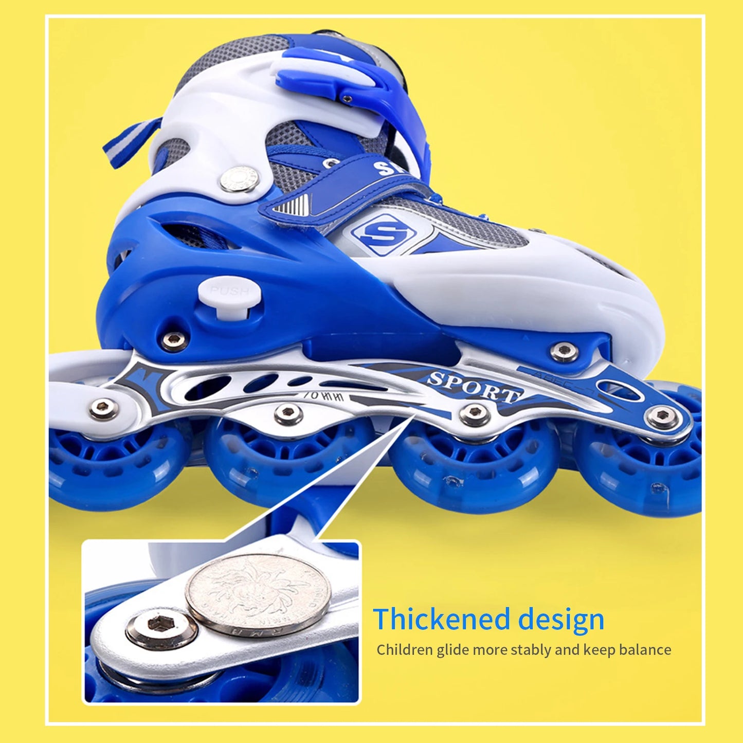 Roller Skating Shoes PU Wheel Flash Wheels