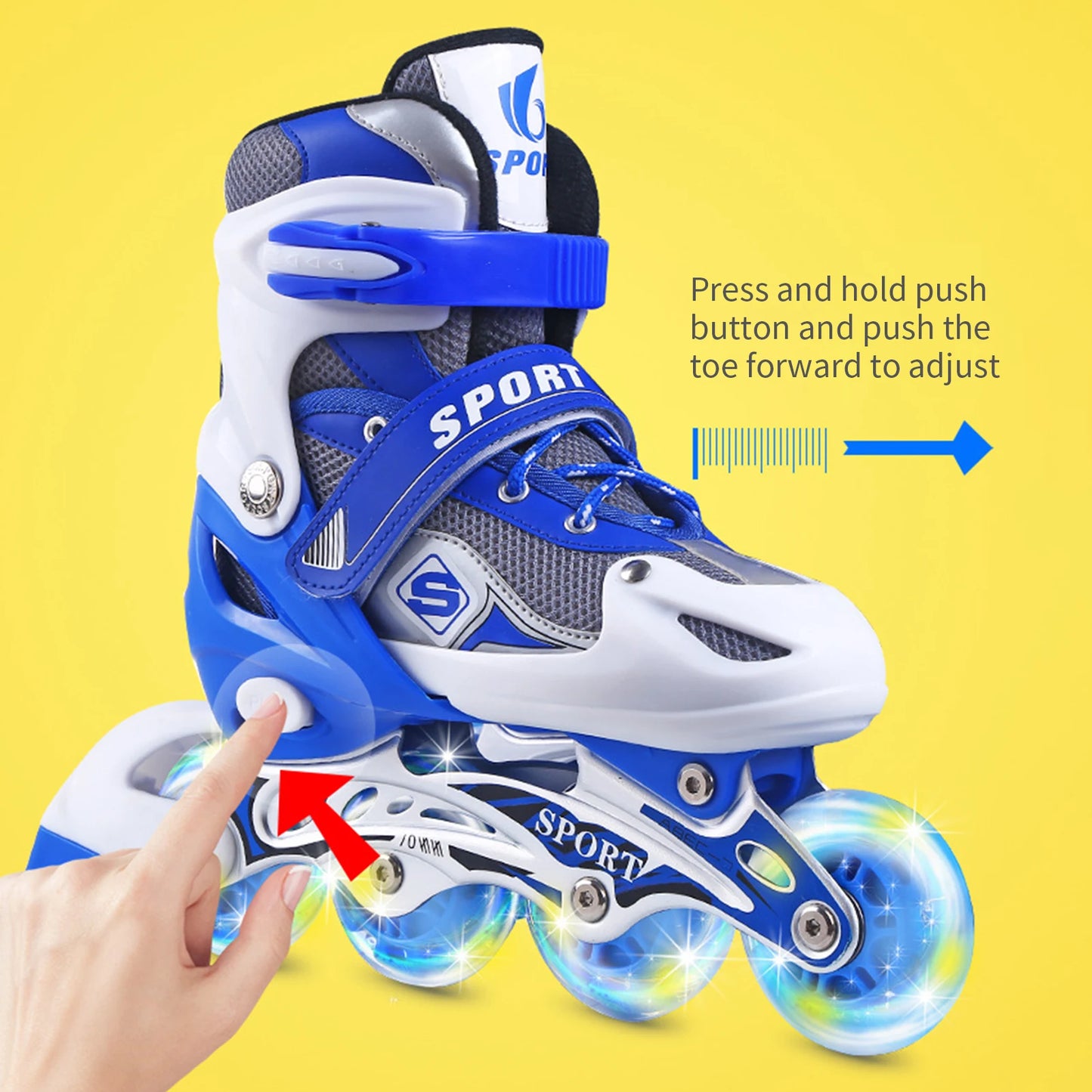 Roller Skating Shoes PU Wheel Flash Wheels