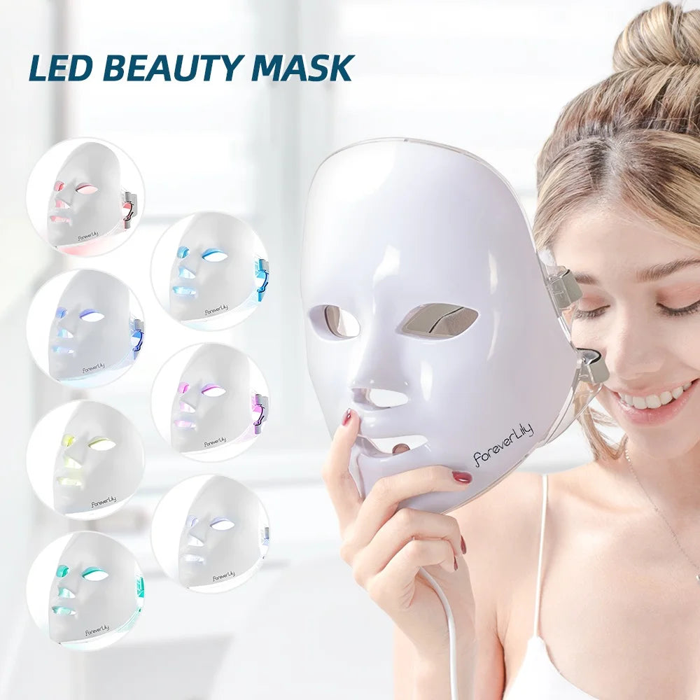 LED Facial Mask Photon Therapy Brightening