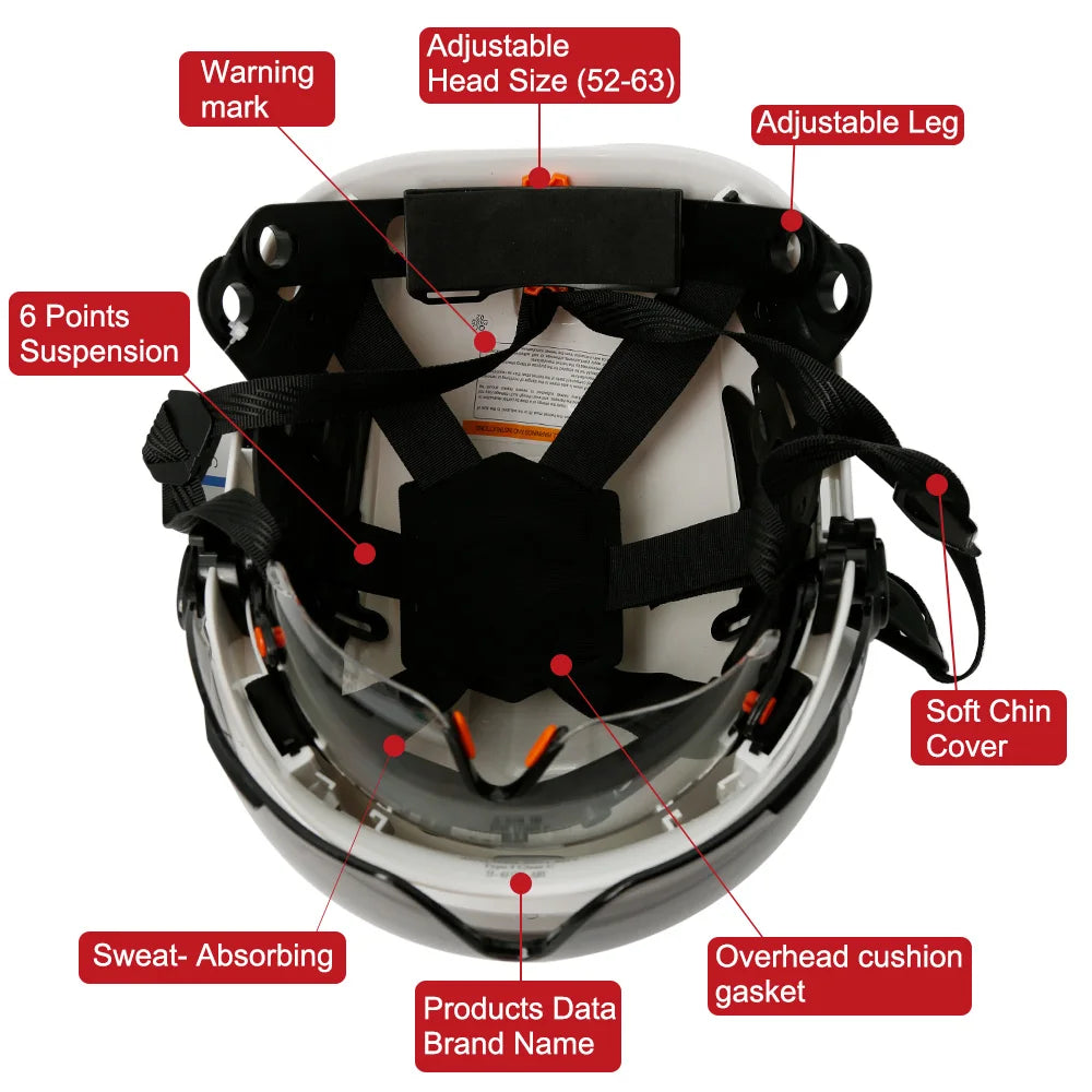 CE Safety Helmet With 5.0 Bluetooth Earmuffs For Engineer