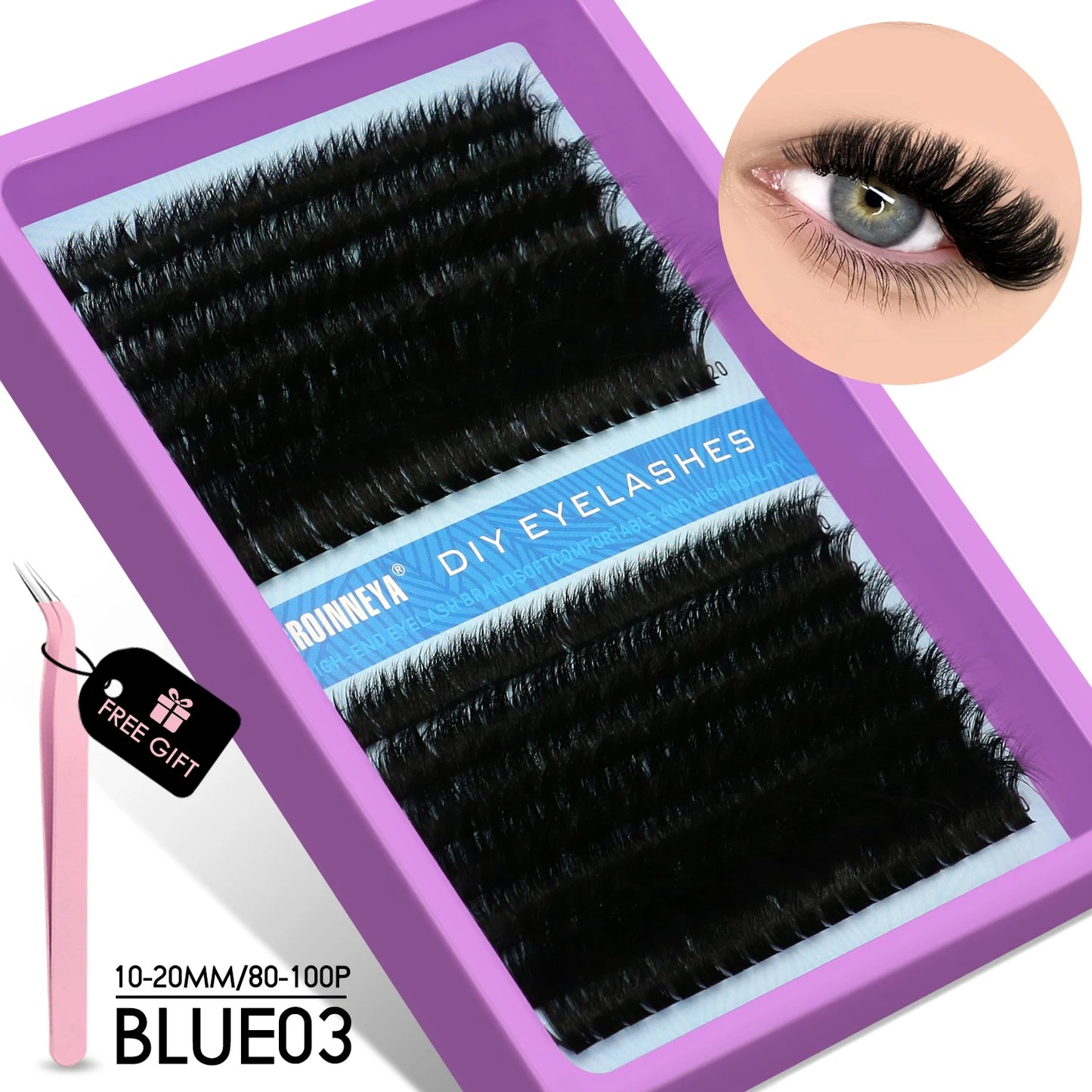 Kit Fluffy Individual Lashes Volume Mixed