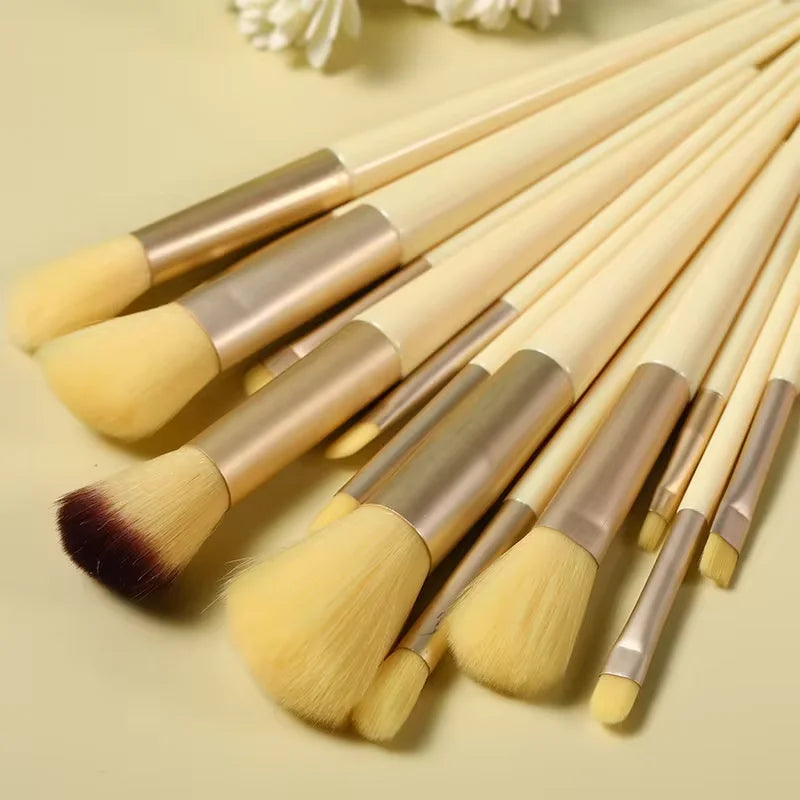 13 PCS Makeup Brushes Set Brush Eyeshadow Blush Bag