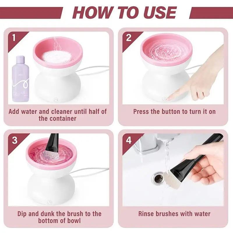 Makeup Brush Cleaner Spinner Makeup Brush