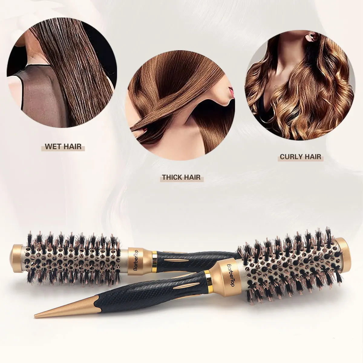 Round Barrel Hair Curling Brush