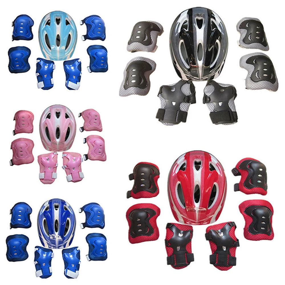 7Pcs/Set Kids Knee Pads and Elbow