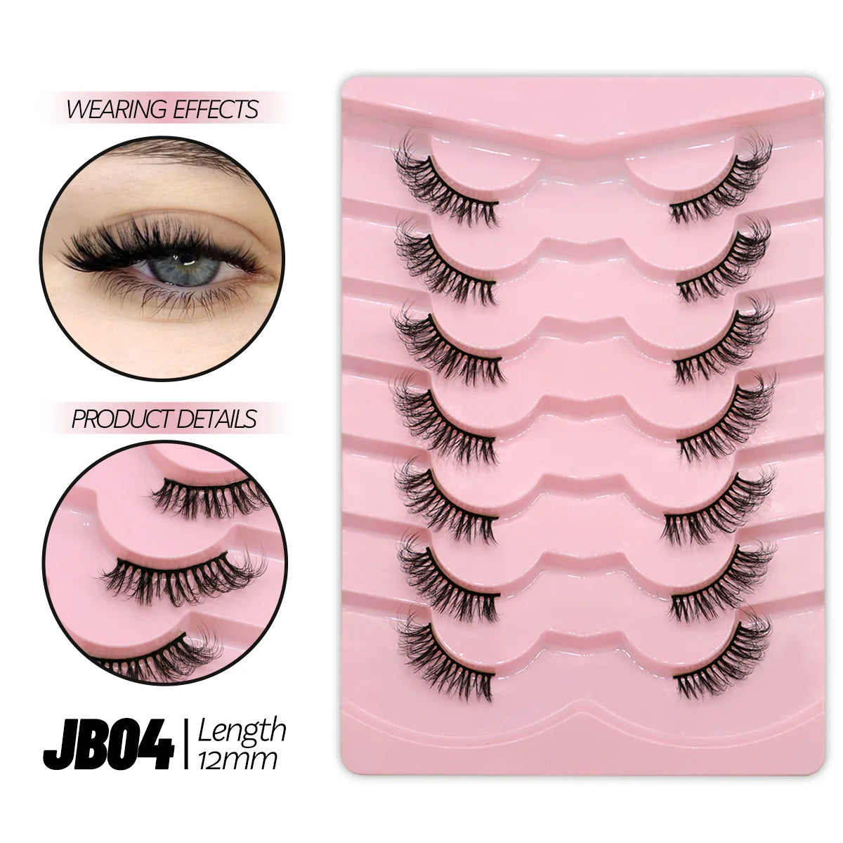 Half Lashes Soft Natural Look Extension Makeup