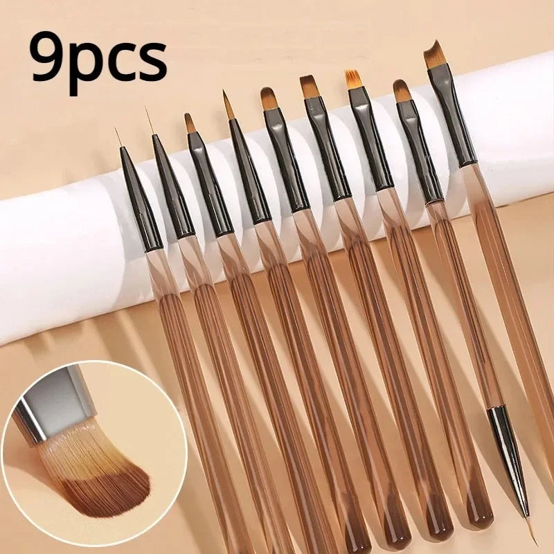 Nails Art Liner Brushes Elongated Nail