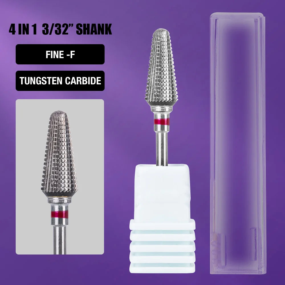 Ceramic Tungsten Carbide Nail Drill Bit Rotate Burr Milling Tools