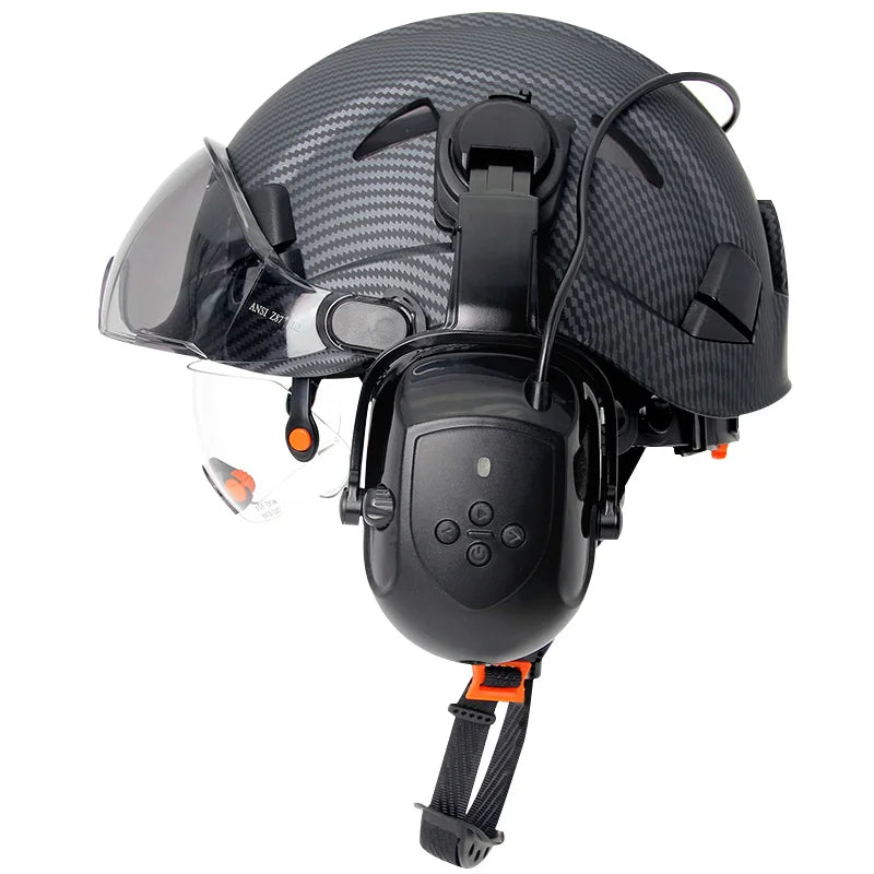 CE Safety Helmet With 5.0 Bluetooth Earmuffs For Engineer