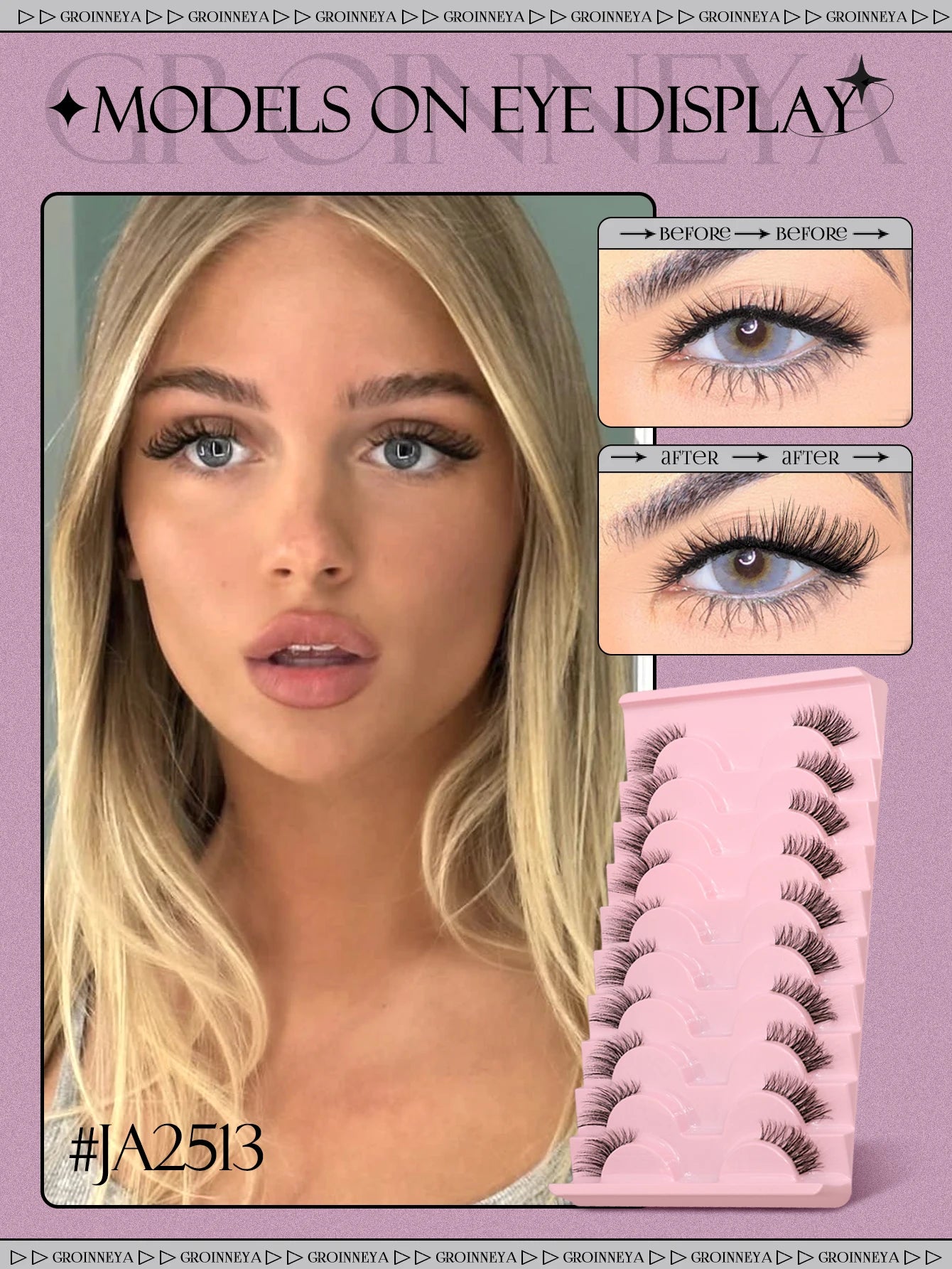 Half Lashes Soft Natural Look Extension Makeup