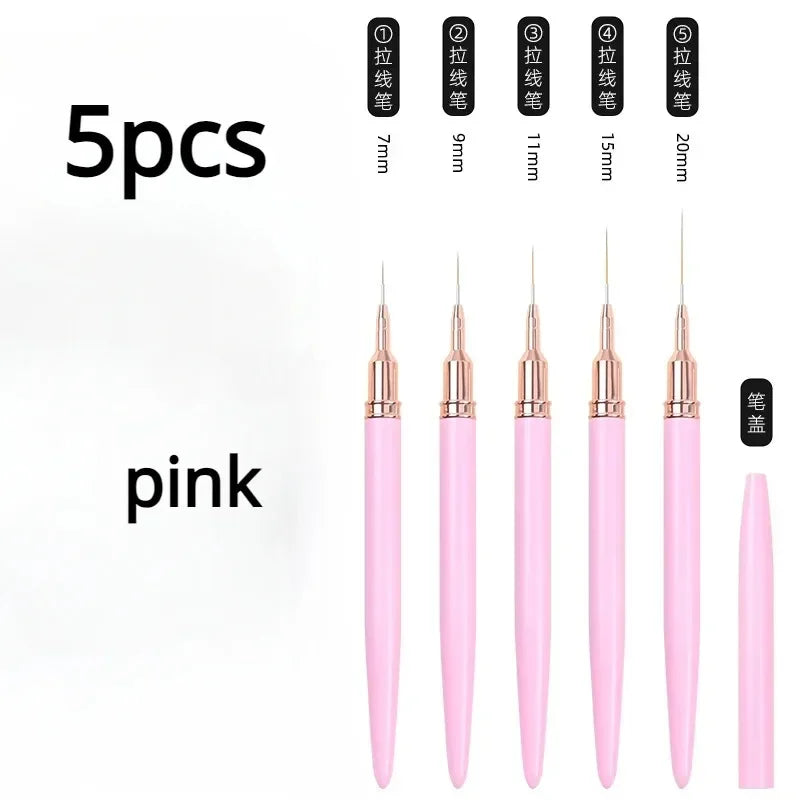 Nails Art Liner Brushes Elongated Nail