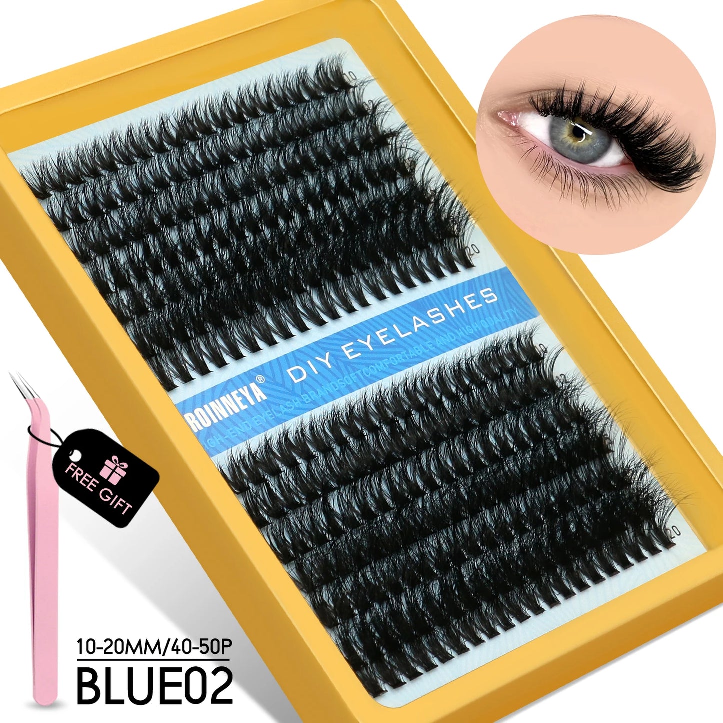 Kit Fluffy Individual Lashes Volume Mixed