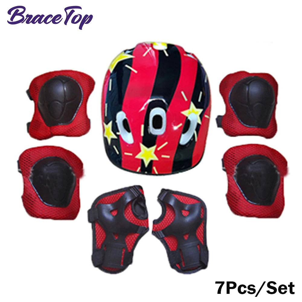 7Pcs/Set Kids Knee Pads and Elbow