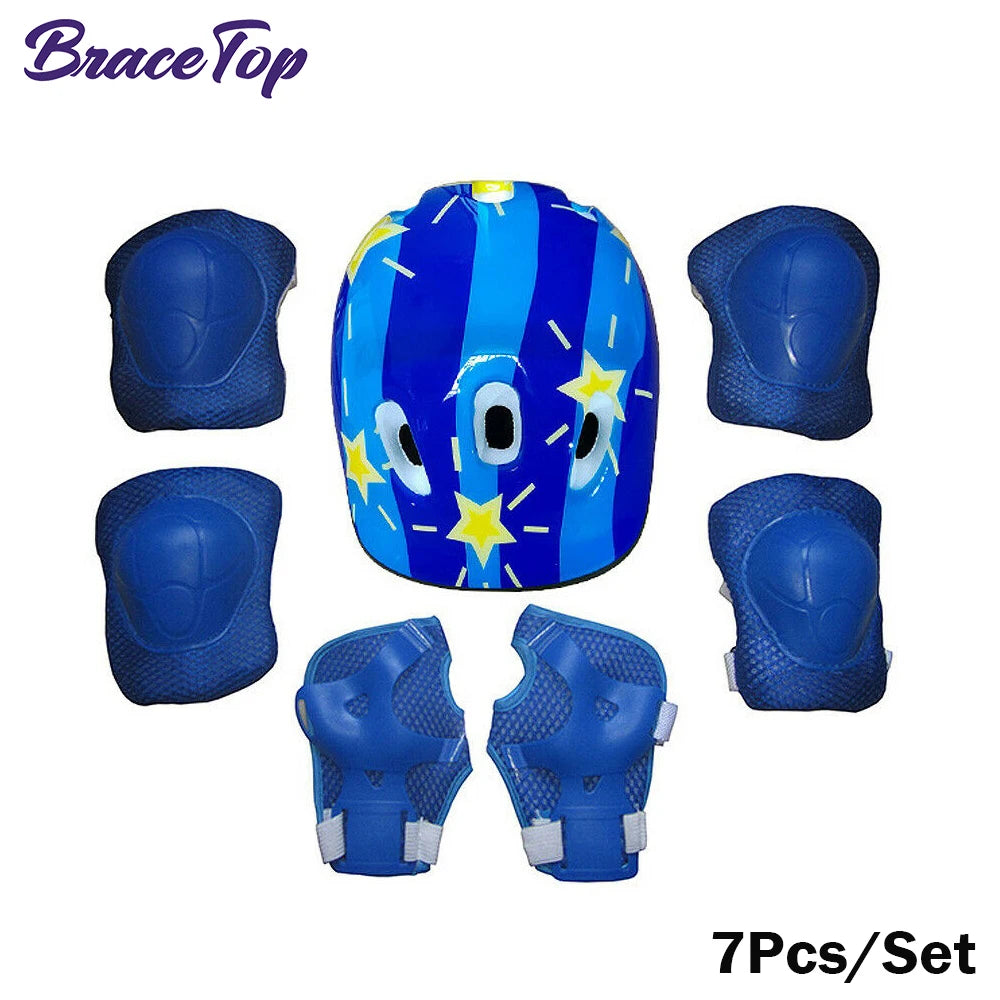 7Pcs/Set Kids Knee Pads and Elbow