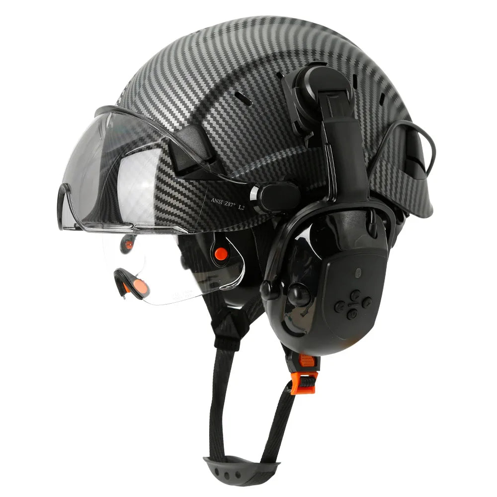 CE Safety Helmet With 5.0 Bluetooth Earmuffs For Engineer