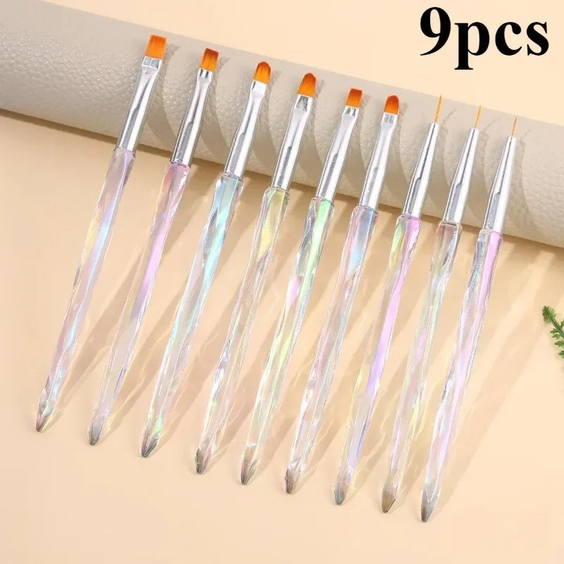 Nails Art Liner Brushes Elongated Nail