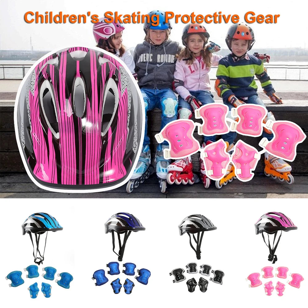 7Pcs/Set Kids Knee Pads and Elbow