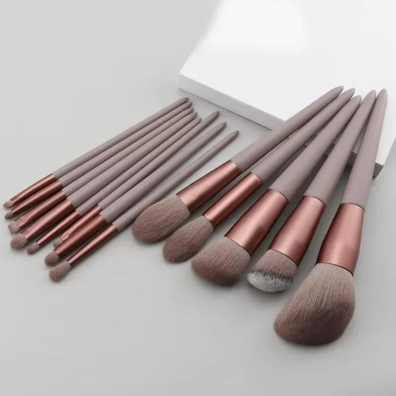 13 PCS Makeup Brushes Set Brush Eyeshadow Blush Bag