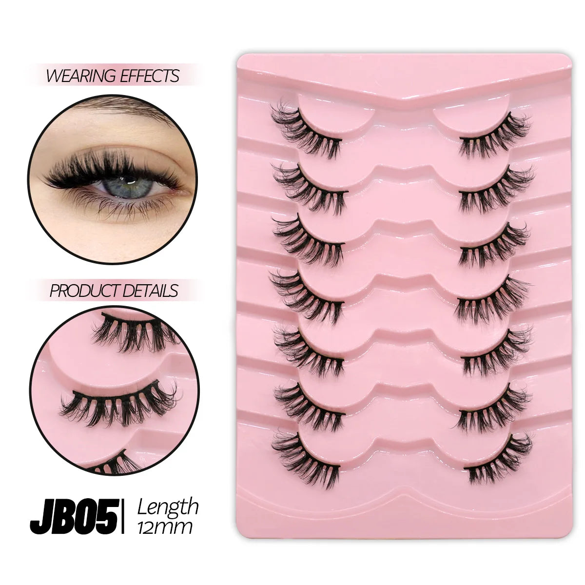 Half Lashes Soft Natural Look Extension Makeup