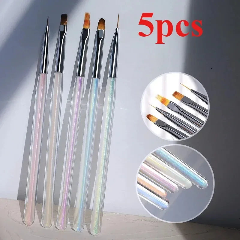 Nails Art Liner Brushes Elongated Nail