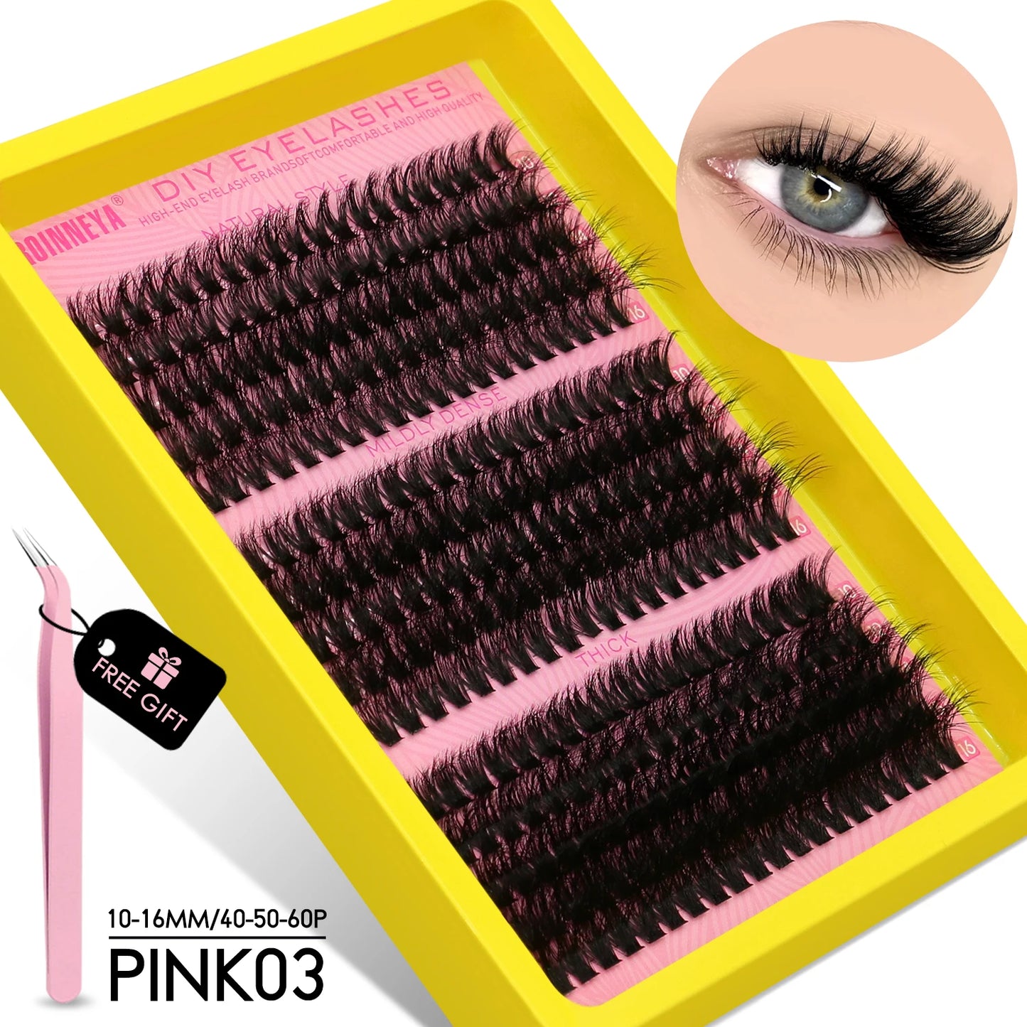 Kit Fluffy Individual Lashes Volume Mixed