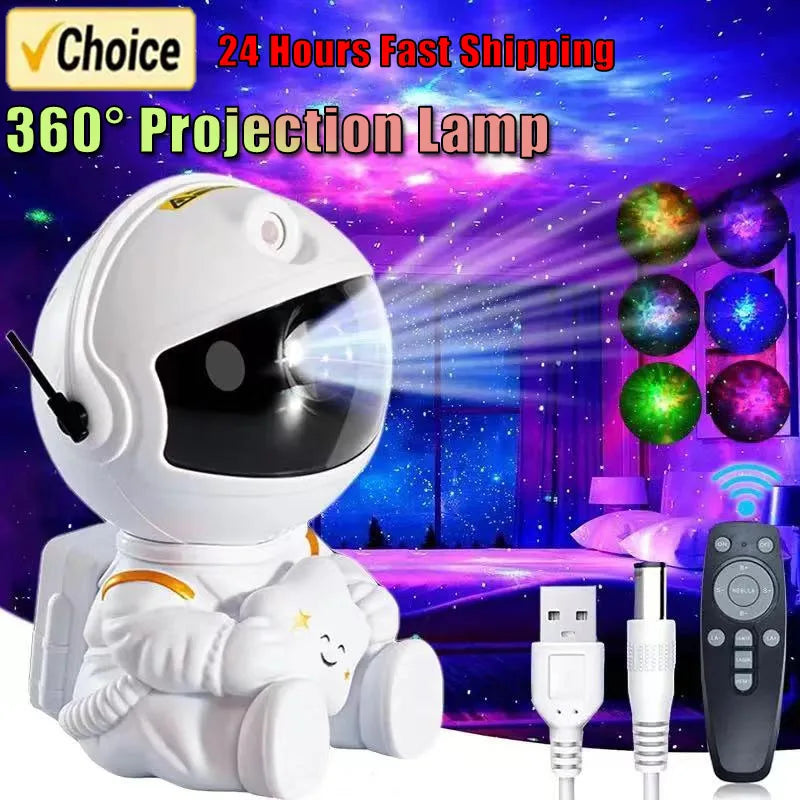 Galaxy Star Astronaut Projector LED Night