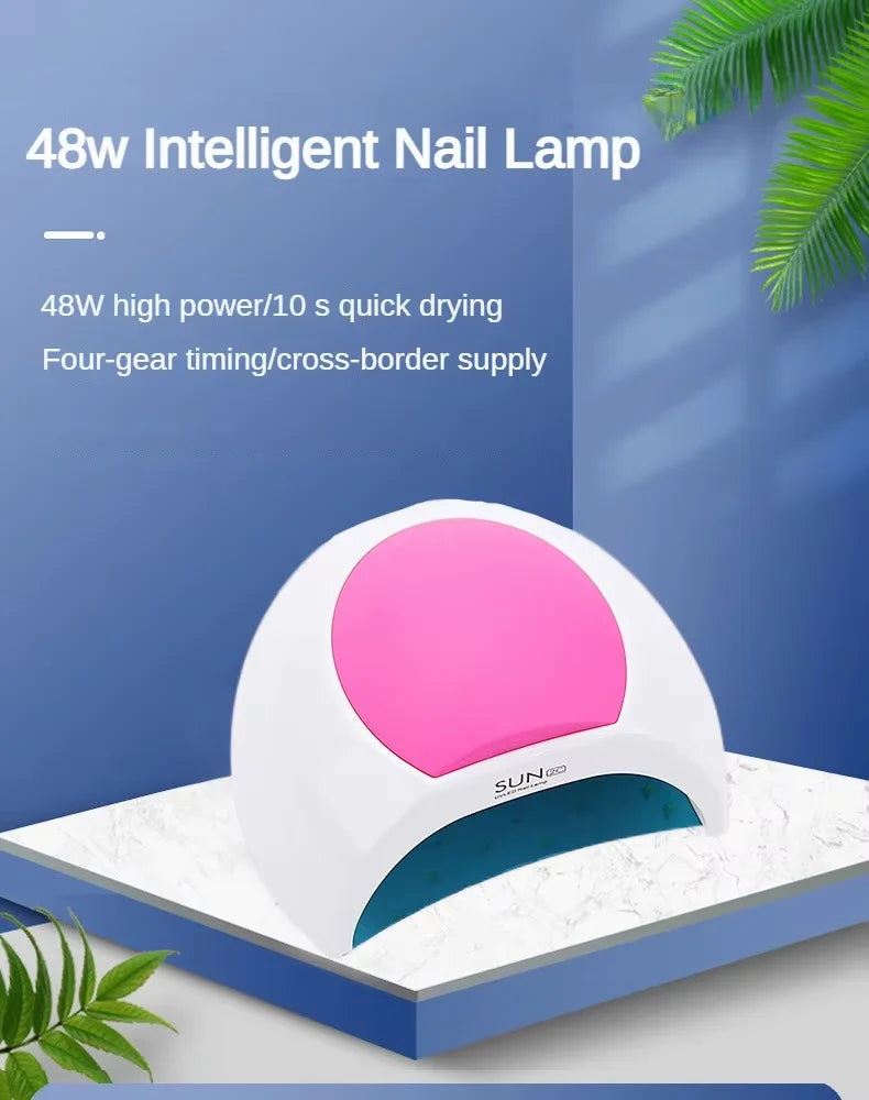 UV Nail Lamp 48W Gel Polish Dryer Pedicure Dryer Machine