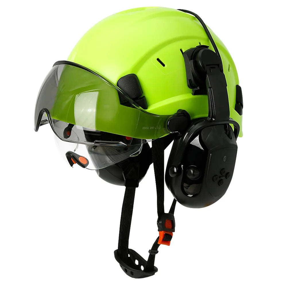 CE Safety Helmet With 5.0 Bluetooth Earmuffs For Engineer