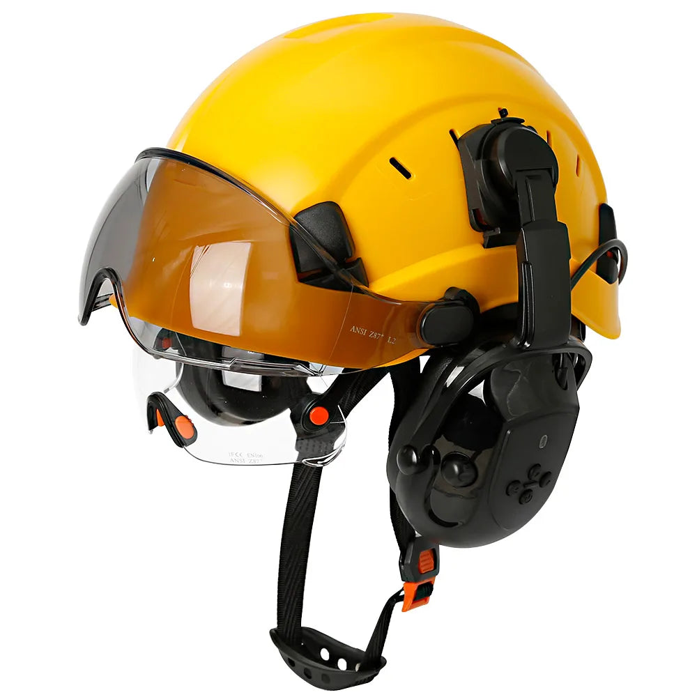 CE Safety Helmet With 5.0 Bluetooth Earmuffs For Engineer