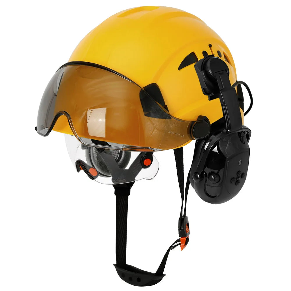 CE Safety Helmet With 5.0 Bluetooth Earmuffs For Engineer