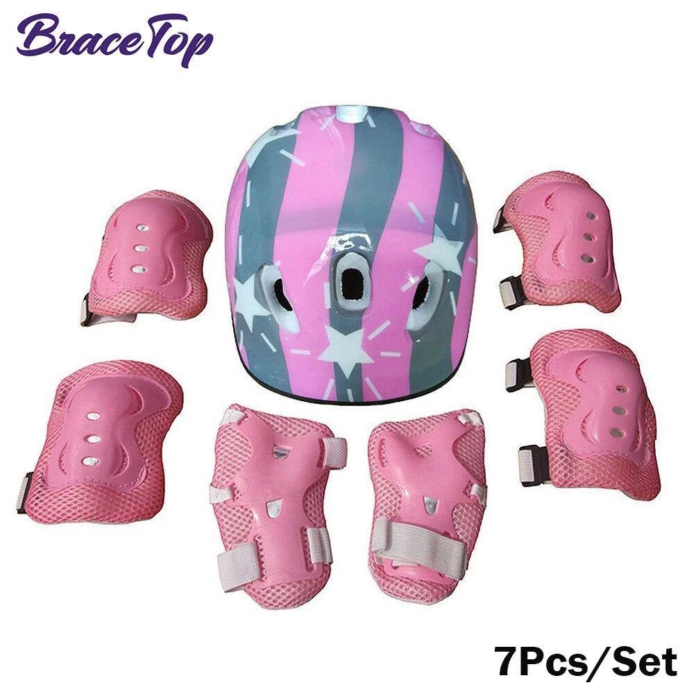 7Pcs/Set Kids Knee Pads and Elbow