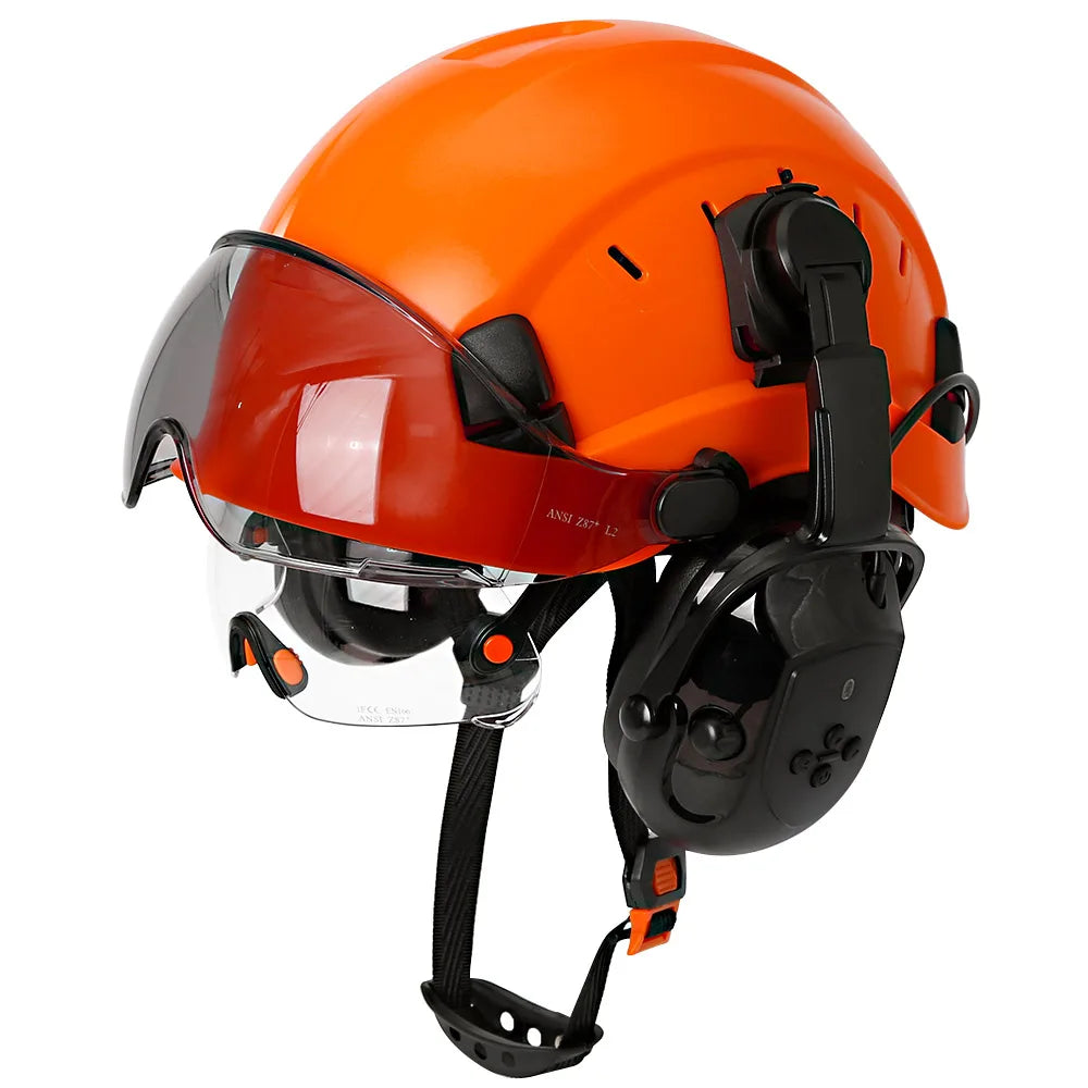 CE Safety Helmet With 5.0 Bluetooth Earmuffs For Engineer