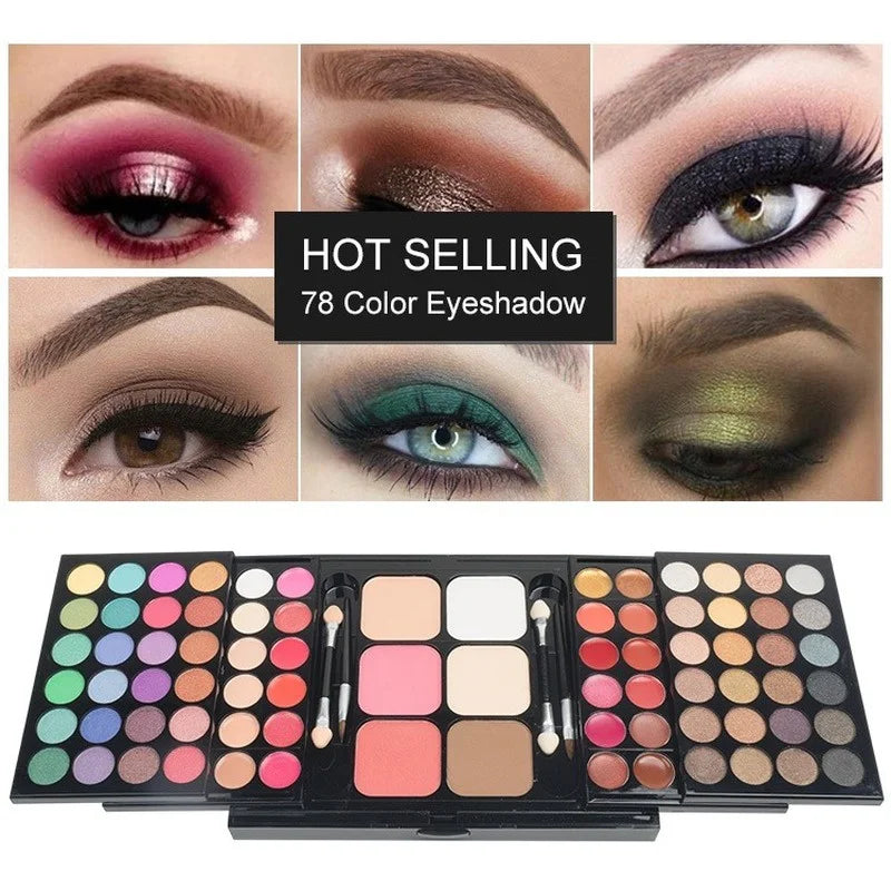 40/74/78 Colors Glitter Eyeshadow Palette