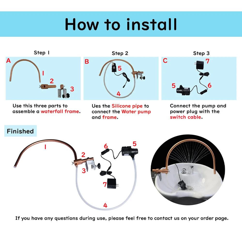 Head Spa Water Frame with Pump