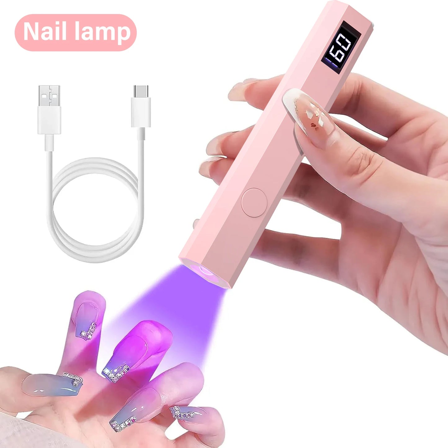 Handheld Nail Dryer Lamp UV/LED