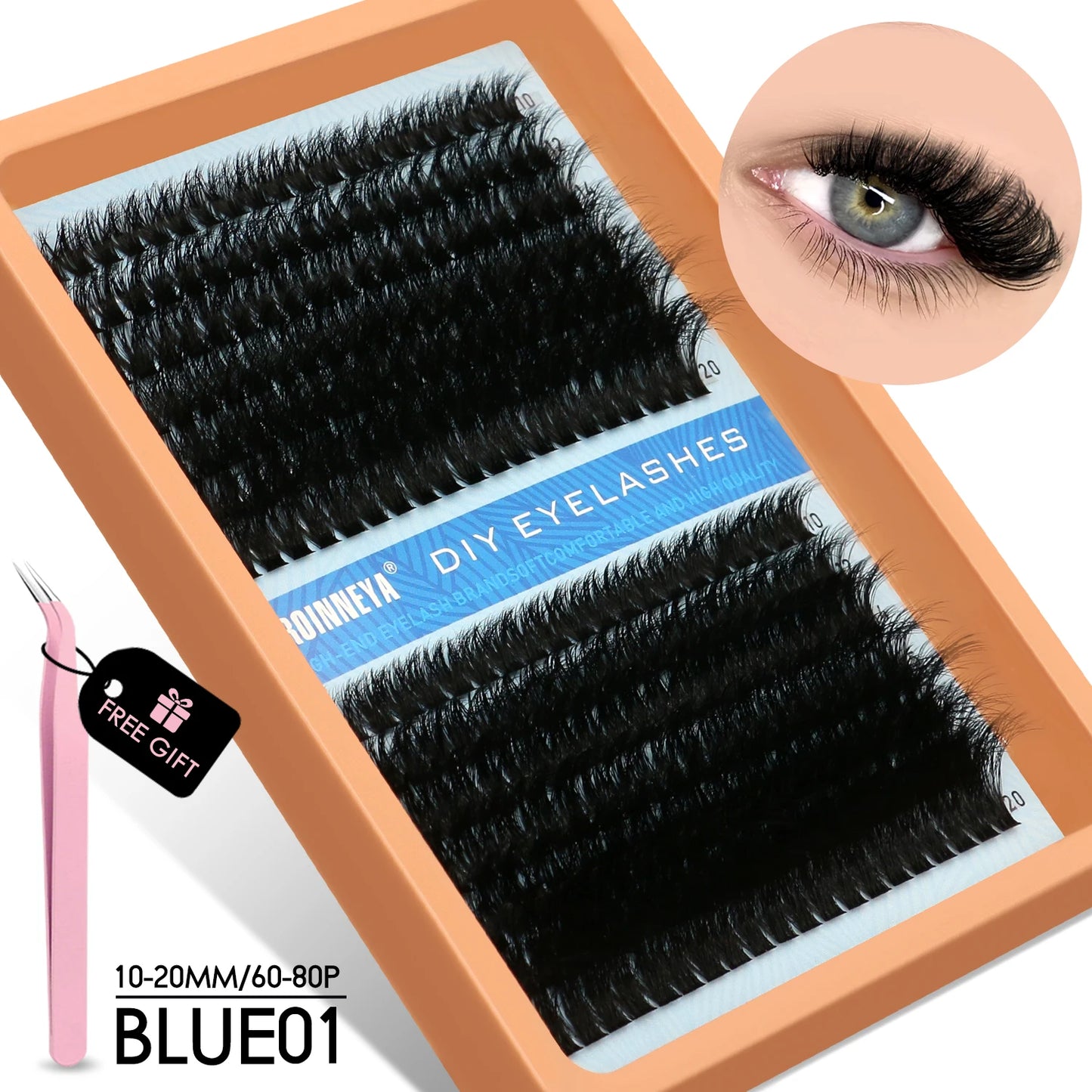 Kit Fluffy Individual Lashes Volume Mixed