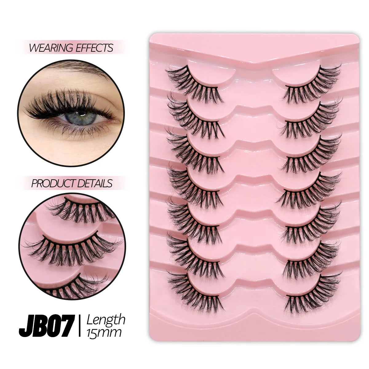 Half Lashes Soft Natural Look Extension Makeup