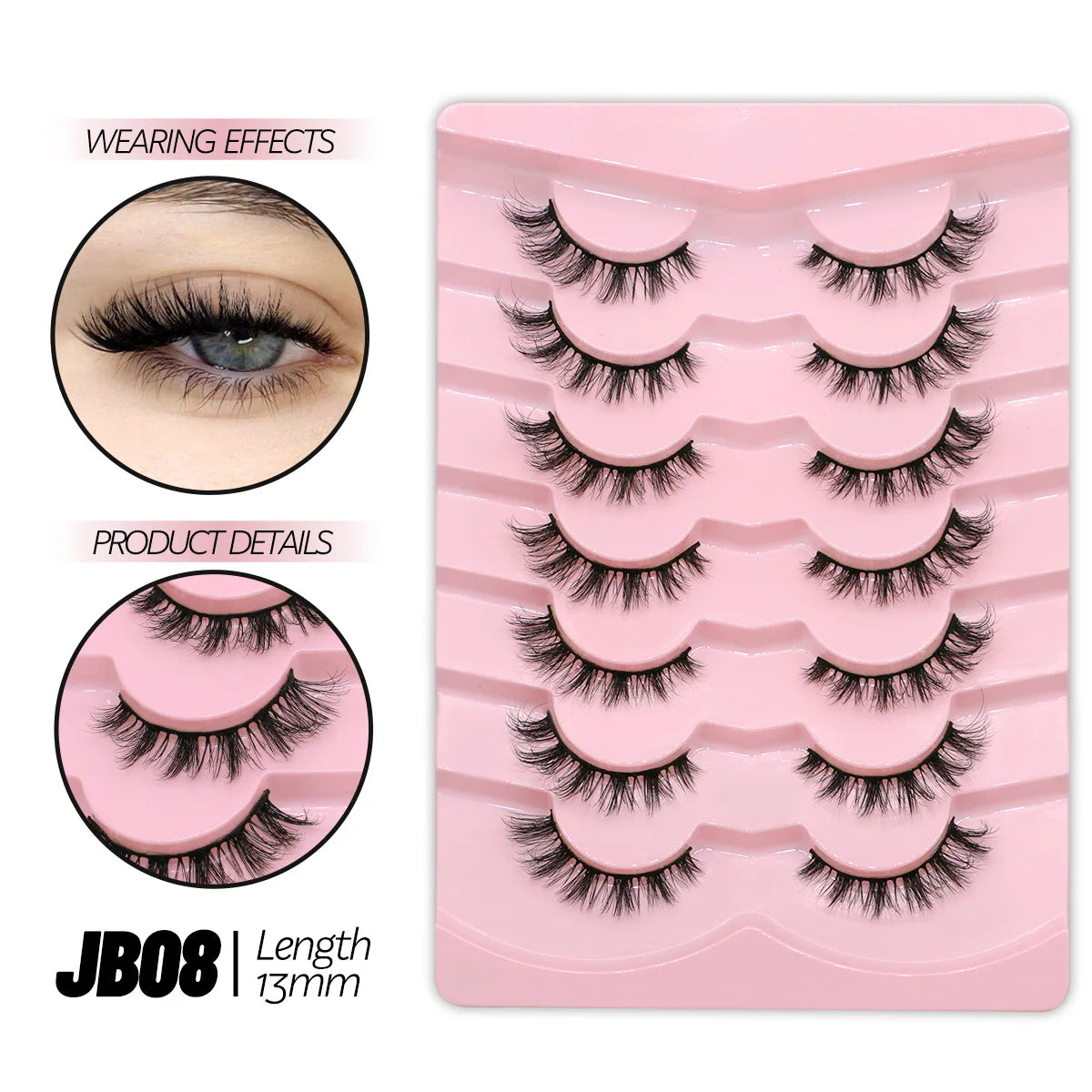 Half Lashes Soft Natural Look Extension Makeup