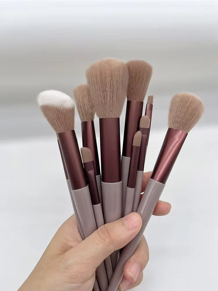 13 PCS Makeup Brushes Set Brush Eyeshadow Blush Bag