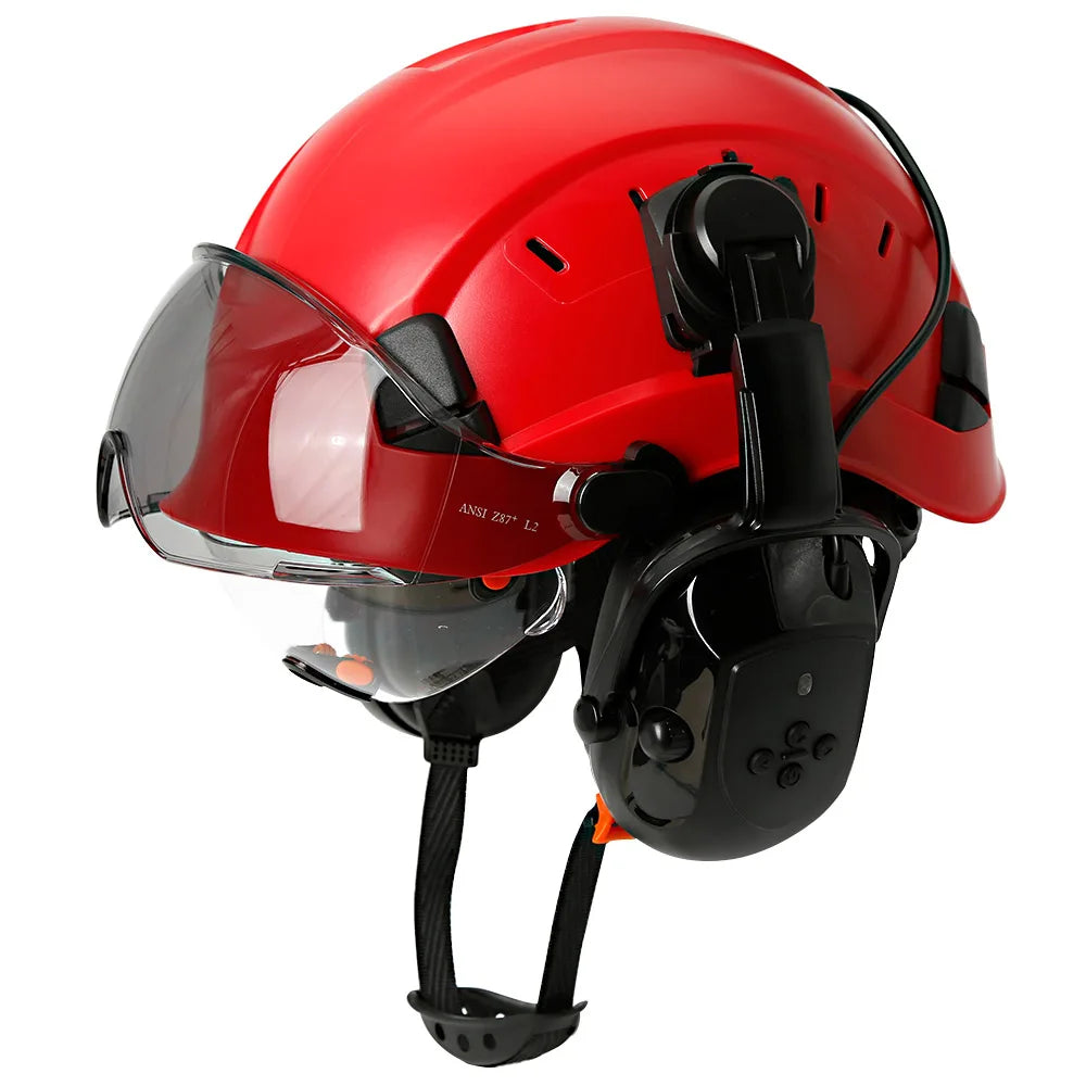 CE Safety Helmet With 5.0 Bluetooth Earmuffs For Engineer