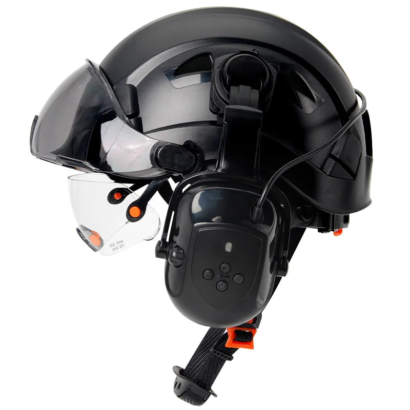 CE Safety Helmet With 5.0 Bluetooth Earmuffs For Engineer