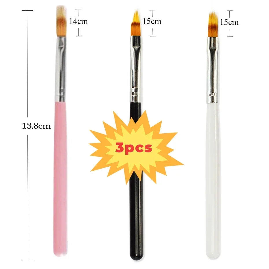 Nails Art Liner Brushes Elongated Nail